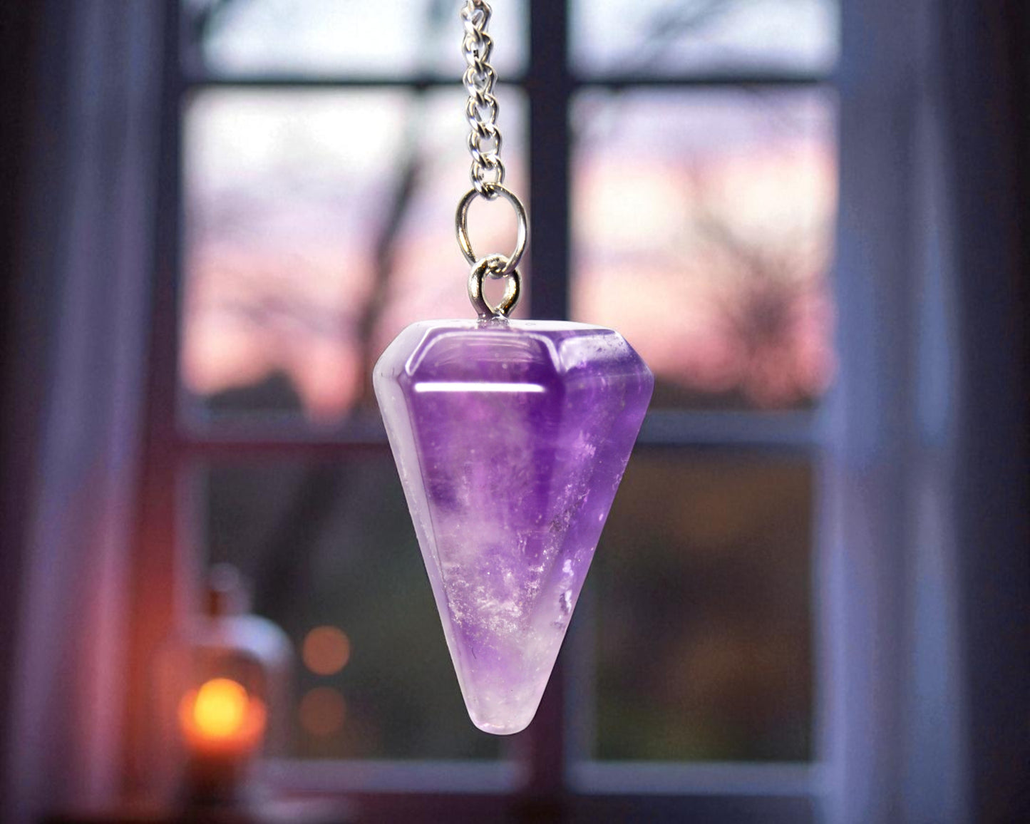 Wayfinder’s Pendulum – Amethyst