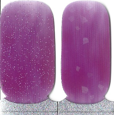 Naughty & Nice Nail Wraps, Real Nail Polish Stickers - Amethyst Whisper