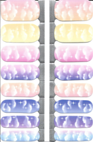 Naughty & Nice Nail Wraps, Real Gel Nail Polish Stickers - Celestial Whispers
