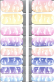 Naughty & Nice Nail Wraps, Real Gel Nail Polish Stickers - Celestial Whispers