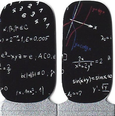 Naughty & Nice Nail Wraps, Real Gel Nail Polish Stickers - Chalkboard Chaos