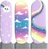 Naughty & Nice Nail Wraps, Real Gel Nail Polish Stickers - Cloud Nine