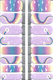 Naughty & Nice Nail Wraps, Real Gel Nail Polish Stickers - Cloud Nine