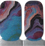 Naughty & Nice Nail Wraps, Real Gel Nail Polish Stickers - Cosmic Currents