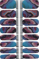 Naughty & Nice Nail Wraps, Real Gel Nail Polish Stickers - Cosmic Currents