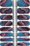 Naughty & Nice Nail Wraps, Real Gel Nail Polish Stickers - Cosmic Currents