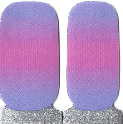 Naughty & Nice Nail Wraps, Real Nail Polish Stickers - Cotton Candy Dreams