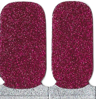 Naughty & Nice Nail Wraps, Real Gel Nail Polish Stickers - Crimson Edge