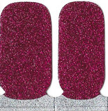 Naughty & Nice Nail Wraps, Real Gel Nail Polish Stickers - Crimson Edge