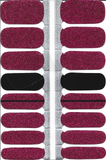 Naughty & Nice Nail Wraps, Real Gel Nail Polish Stickers - Crimson Edge
