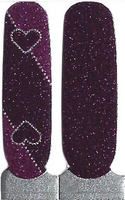 Naughty & Nice Nail Wraps, Real Gel Nail Polish Stickers - Dark Desire