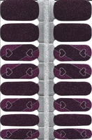 Naughty & Nice Nail Wraps, Real Gel Nail Polish Stickers - Dark Desire