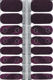 Naughty & Nice Nail Wraps, Real Gel Nail Polish Stickers - Dark Desire