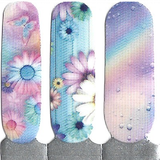 Naughty & Nice Nail Wraps, Real Gel Nail Polish Stickers - Dewdrop Daisy