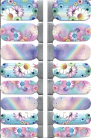 Naughty & Nice Nail Wraps, Real Gel Nail Polish Stickers - Dewdrop Daisy