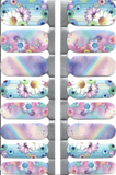 Naughty & Nice Nail Wraps, Real Gel Nail Polish Stickers - Dewdrop Daisy