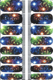 Naughty & Nice Nail Wraps, Real Gel Nail Polish Stickers - Festival of Lights