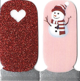 Naughty & Nice Nail Wraps, Real Gel Nail Polish Stickers - Frosty Kisses