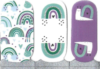 Naughty & Nice Nail Wraps, Real Gel Nail Polish Stickers - Love Rainbows