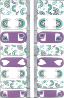 Naughty & Nice Nail Wraps, Real Gel Nail Polish Stickers - Love Rainbows