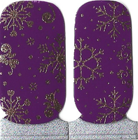 Naughty & Nice Nail Wraps, Real Gel Nail Polish Stickers - Majestic Flurry