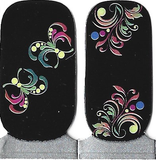 Naughty & Nice Nail Wraps, Real Gel Nail Polish Stickers - Midnight Masquerade
