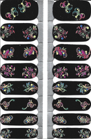 Naughty & Nice Nail Wraps, Real Gel Nail Polish Stickers - Midnight Masquerade