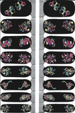Naughty & Nice Nail Wraps, Real Gel Nail Polish Stickers - Midnight Masquerade