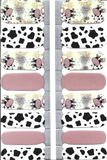 Naughty & Nice Nail Wraps, Real Gel Nail Polish Stickers - Moo-tiful Moments