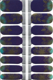 Naughty & Nice Nail Wraps, Real Gel Nail Polish Stickers - Moonlit Lotus