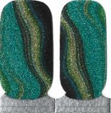 Naughty & Nice Nail Wraps, Real Gel Nail Polish Stickers - Obsidian Tides