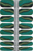 Naughty & Nice Nail Wraps, Real Gel Nail Polish Stickers - Obsidian Tides