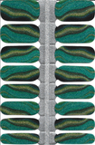 Naughty & Nice Nail Wraps, Real Gel Nail Polish Stickers - Obsidian Tides