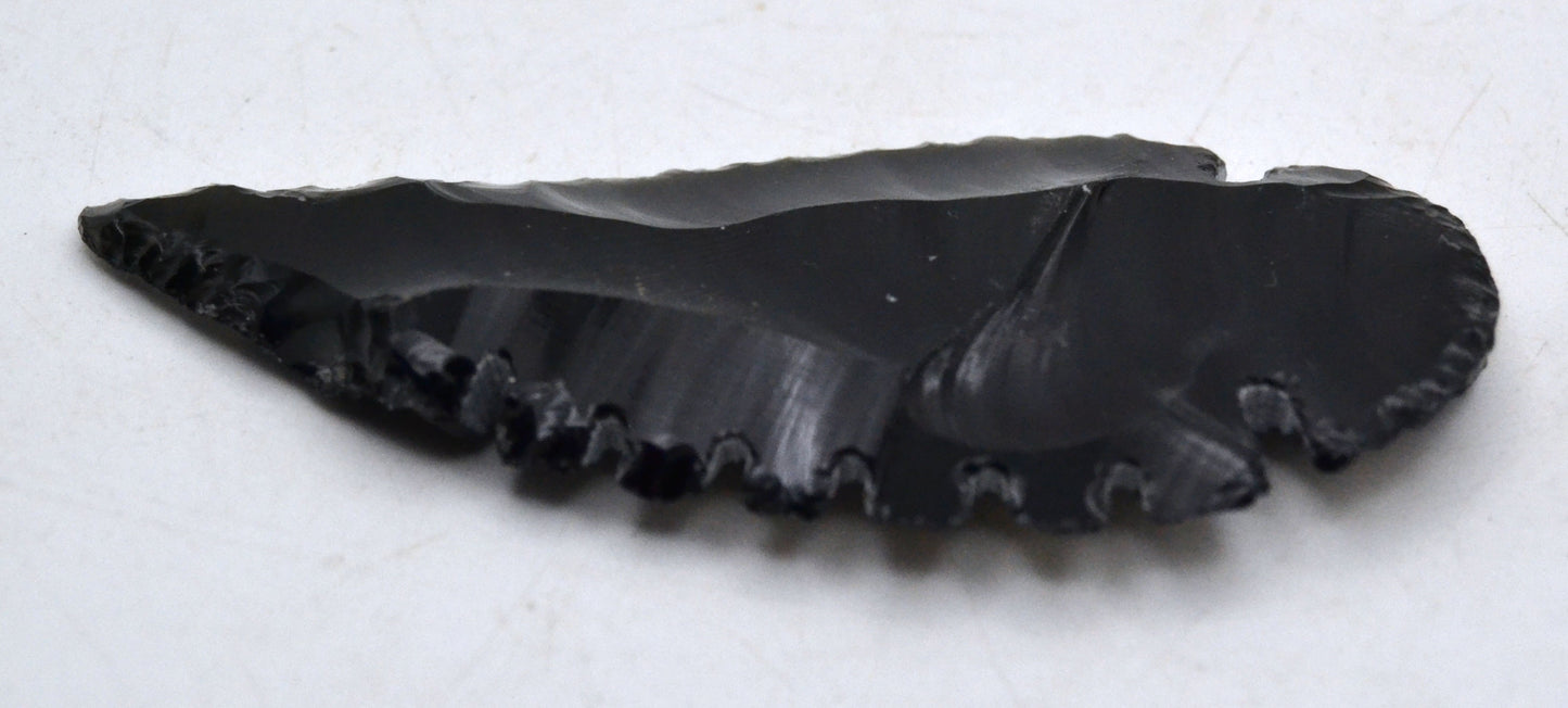 Hand-Carved Black Obsidian Totem