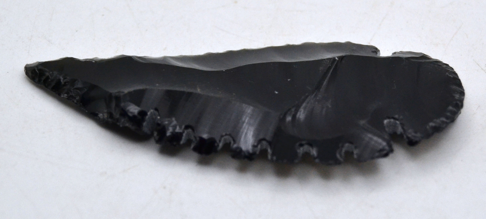 Hand-Carved Black Obsidian Totem