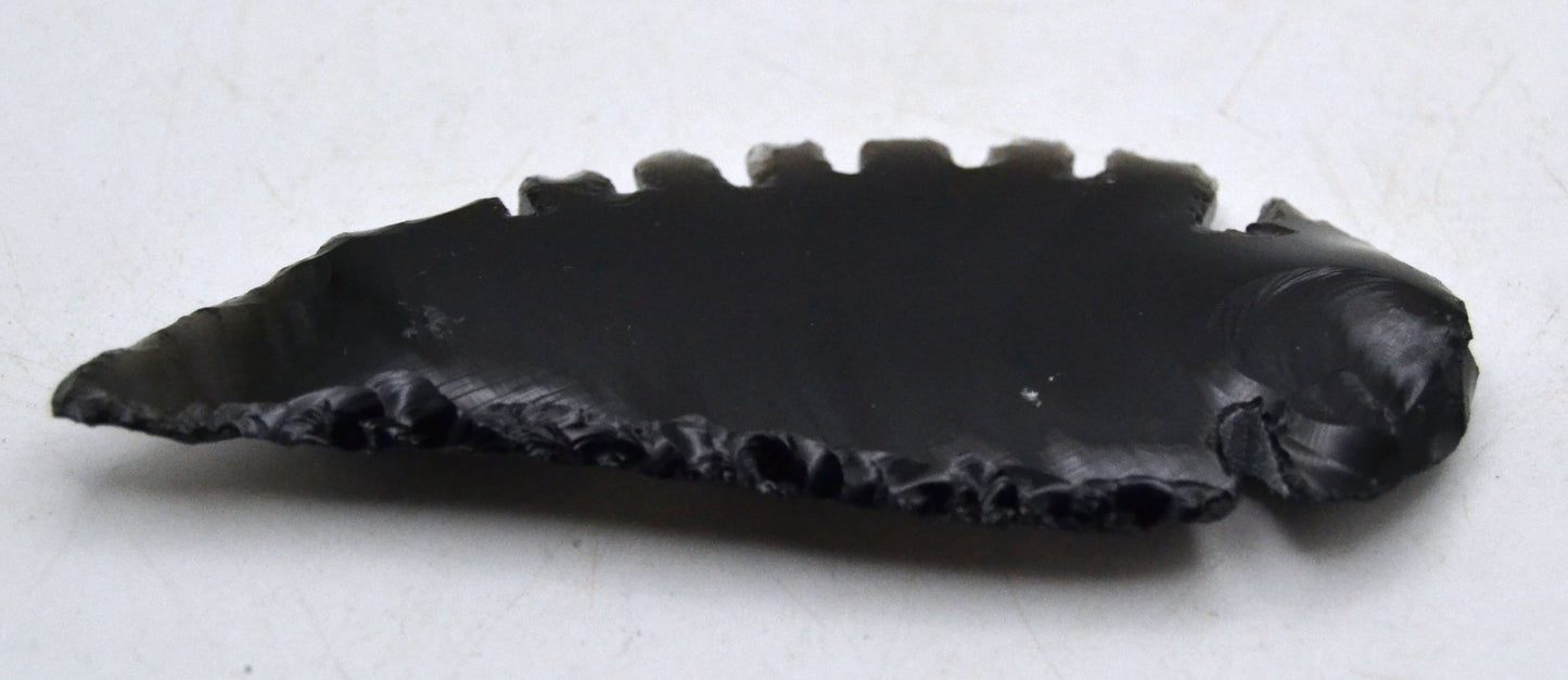 Hand-Carved Black Obsidian Totem