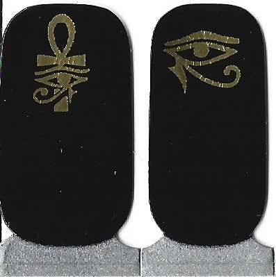Naughty & Nice Nail Wraps, Real Gel Nail Polish Stickers - Pharaoh's Legacy