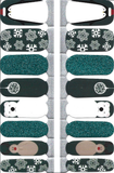 Naughty & Nice Nail Wraps, Real Gel Nail Polish Stickers - Polar Pals