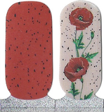 Naughty & Nice Nail Wraps, Real Gel Nail Polish Stickers - Poppy Whisper