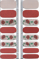 Naughty & Nice Nail Wraps, Real Gel Nail Polish Stickers - Poppy Whisper