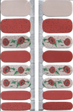 Naughty & Nice Nail Wraps, Real Gel Nail Polish Stickers - Poppy Whisper