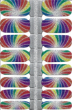 Naughty & Nice Nail Wraps, Real Gel Nail Polish Stickers - Prismatic Spin