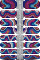 Naughty & Nice Nail Wraps, Real Gel Nail Polish Stickers - Psychedelic Starlight