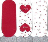Naughty & Nice Nail Wraps, Real Gel Nail Polish Stickers - Sweetheart Serenade