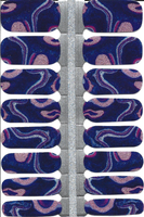 Naughty & Nice Nail Wraps, Real Gel Nail Polish Stickers - Velvet Galaxy