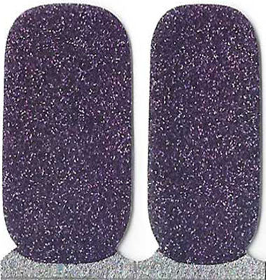 Naughty & Nice Nail Wraps, Real Gel Nail Polish Stickers - Amethyst Sparkle