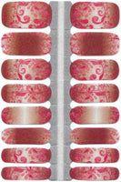Naughty & Nice Nail Wraps, Real Gel Nail Polish Stickers - Antique Rojo