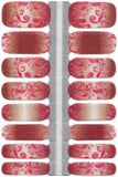 Naughty & Nice Nail Wraps, Real Gel Nail Polish Stickers - Antique Rojo