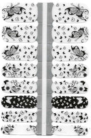 Naughty & Nice Nail Wraps, Real Gel Nail Polish Stickers - Butterfly Stencils