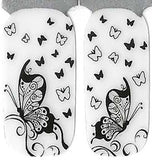 Naughty & Nice Nail Wraps, Real Gel Nail Polish Stickers - Butterfly Stencils